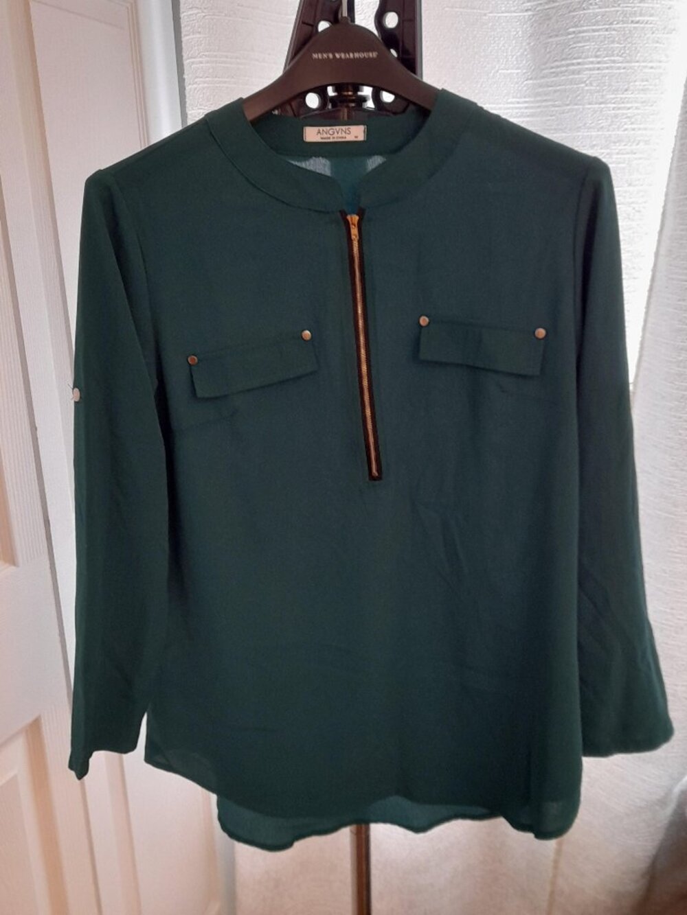 Dark Green Blouse